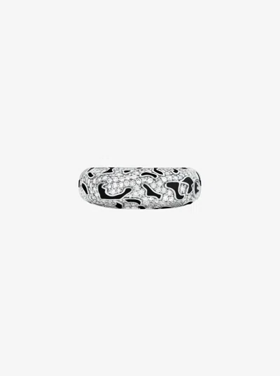 Michael Kors Pavé Leopard Ring In Orange