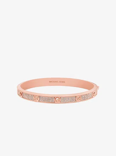 MICHAEL KORS PAVÉ LOGO STUD BANGLE