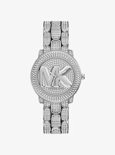 Michael Kors Pavé Phoebe Silver-tone Watch