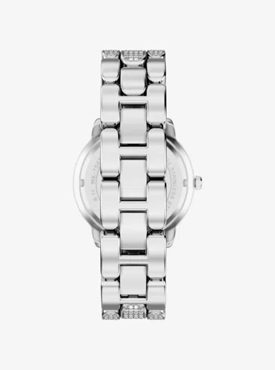 Michael Kors Pavé Phoebe Silver-tone Watch In Neutral