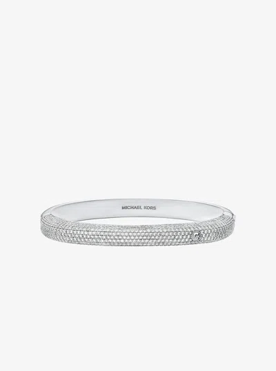 Michael Kors Pavé Square Bangle In Pink