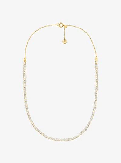 Michael Kors Pavé Tennis Necklace In Gold