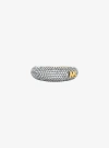 Michael Kors Pavé Two-tone Dome Ring In Silver