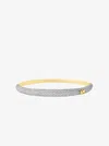 Michael Kors Pavé Two-tone Dome Bangle In Gold