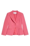 Michael Kors Collection Wool-blend Blazer In Pink