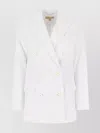 Michael Kors White Triacetate Blend Blazer In White