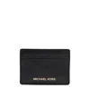Michael Kors Pebbled Cardholder In Black