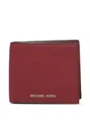 Michael Kors Pebbled-leather Wallet In Brown