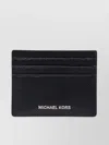 Michael Kors Pebbled Texture Compact Design Card Case In Black