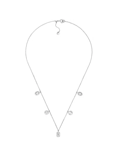 Michael Kors Pendant Charm Necklace In Silver