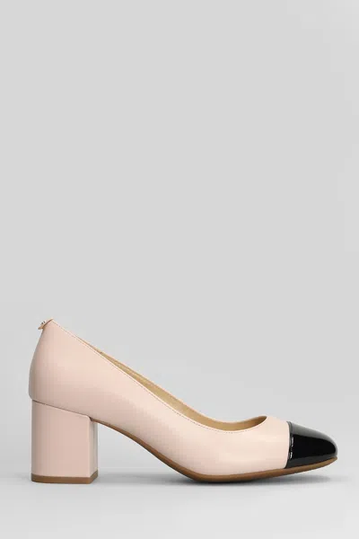 MICHAEL KORS PERLA FLEX PUMP PUMPS IN ROSE-PINK LEATHER