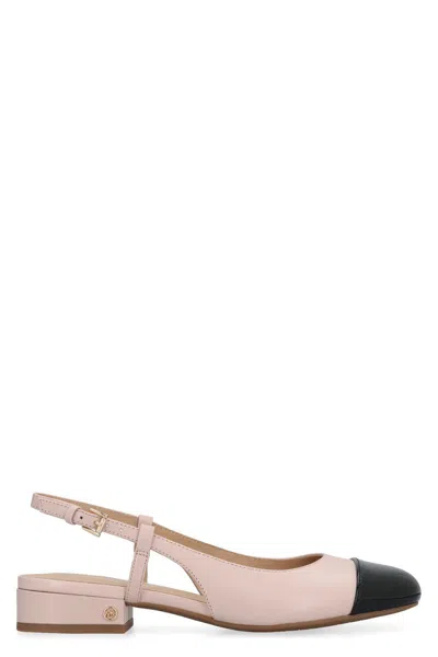 Michael Kors Perla Ballet Flats In Rose-pink Leather