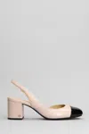 Michael Kors Contrasting-toecap 70mm Pumps In Rose-pink
