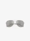 Michael Kors Perledo 58mm Pilot Sunglasses In Gray