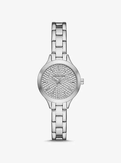 Michael Kors Petite Aspyn Pavé Silver-tone Watch
