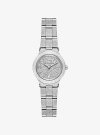 Michael Kors Petite Billie Frosted Silver-tone Watch In Metallic