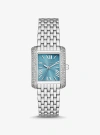 Michael Kors Petite Emery Pavé Silver-tone Watch In Silver