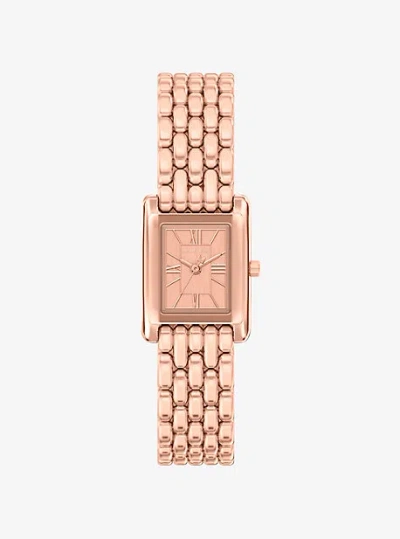 Michael Kors Petite Essex Rose Gold-tone Watch In Metallic