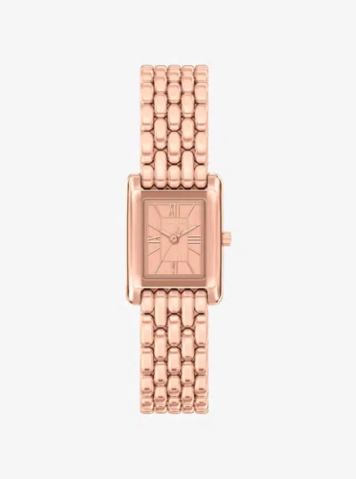 Michael Kors Petite Essex Rose Gold-tone Watch In Pink
