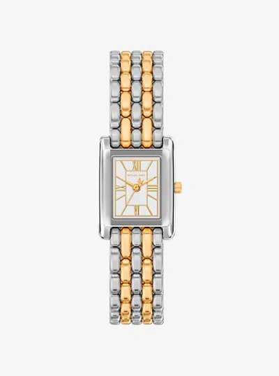 Michael Kors Petite Essex Two-tone Watch In Silver