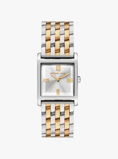 Michael Kors Petite Georgie Two-tone Watch In White