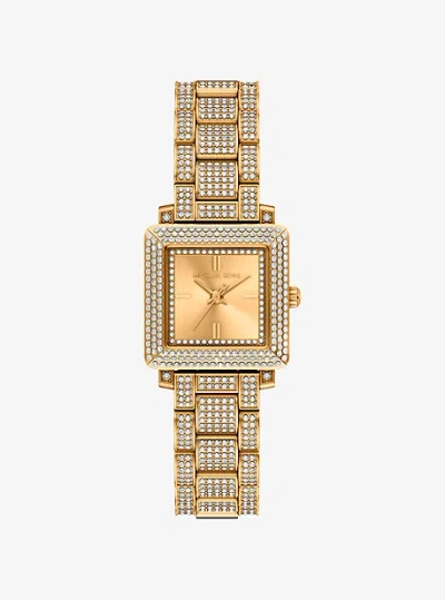 Michael Kors Petite Gwynn Pavé Gold-tone Watch