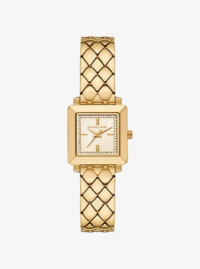 Michael Kors Petite Gwynn Pavé Gold-tone Watch