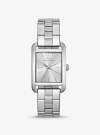 Michael Kors Petite Monroe Silver-tone Watch In Silver