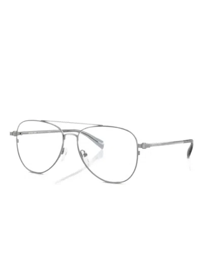 Michael Kors Pilot-frame Glasses In Gray