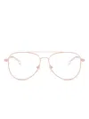 Michael Kors Pilot-frame Glasses In Pink