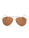 Michael Kors Pilot-frame Sunglasses In Neutrals