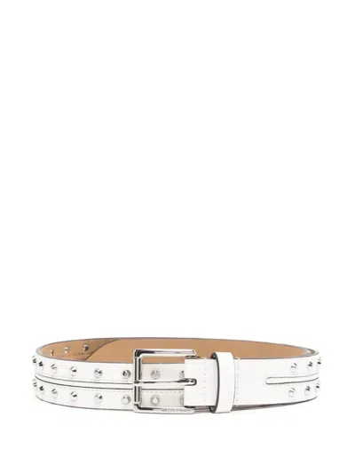 Michael Kors Pin-buckle Fastening Belt In Weiss