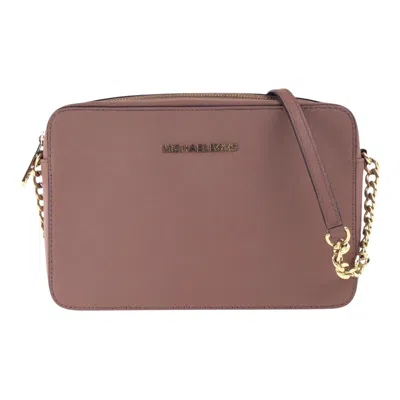 Michael Kors Pink Brown Pvc Shoulder Bag