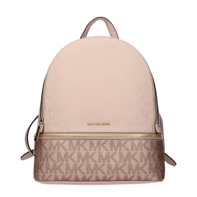 Michael Kors Pink Fabric Backpack