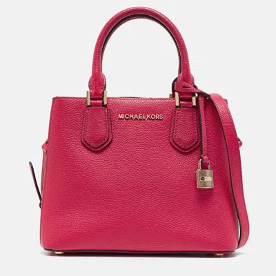 Pre-owned Michael Kors Pink Leather Adele Tote