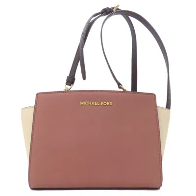 Pre-owned Michael Kors Pink Leather Shoulder Bag () In Multi