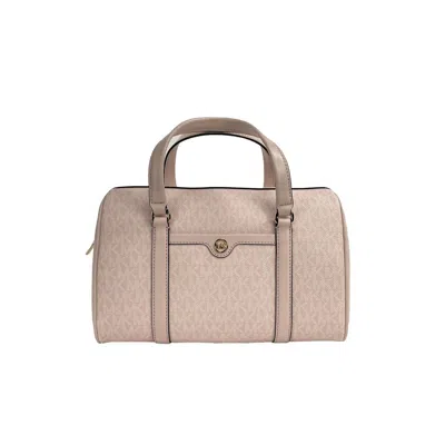 Michael Kors Pink Pvc And Smooth Leather Shoulder Women's Bag