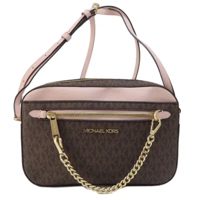 Pre-owned Michael Kors Pink Pvc Shoulder Bag () In Multi