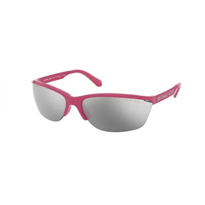 Michael Kors Pink Resin Sunglasses In Gray
