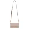 Michael Kors Pink Shoulder Bag With Logo Detail In Leather In Neutral