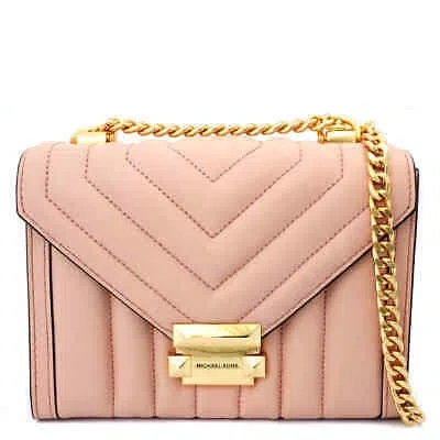 Pre-owned Michael Kors Pink Whitney Quilted Shoulder Bag 30f8gxil1t-688