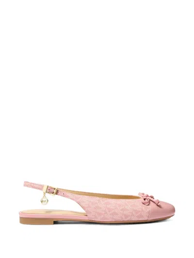 Michael Kors Piper Flat Pumps In Pink