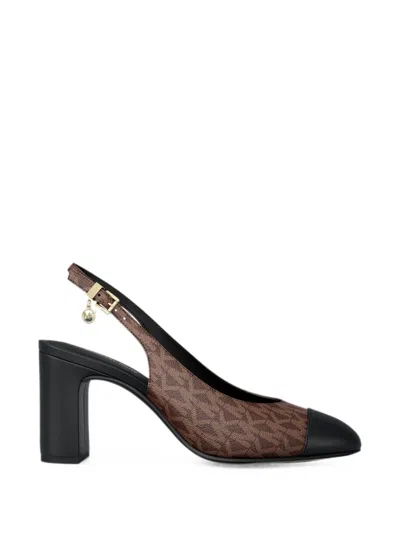 Michael Kors Piper Flex Logo-print Pumps In Multi
