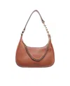 Michael Kors Piper Pebbled-texture Shoulder Bag In Brown