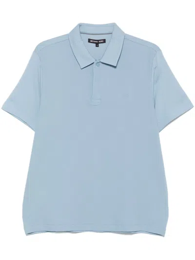 Michael Kors Piqué Polo Shirt In Blue