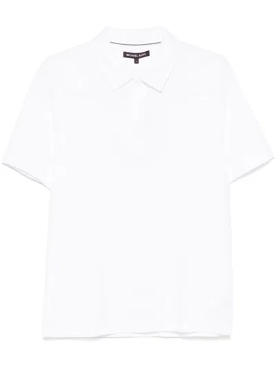 Michael Kors Piqué Polo Shirt In White