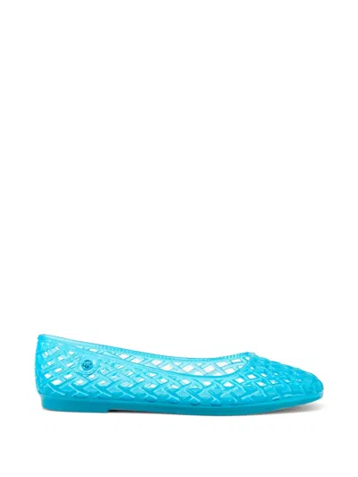 Michael Kors Pixie Interwoven Ballet Flats In White