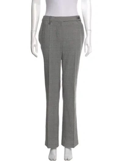Pre-owned Michael Kors Plaid Print Wide Leg Pants In Multi