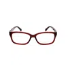 Michael Kors Burgundy Plastic Frames In Burgundy
