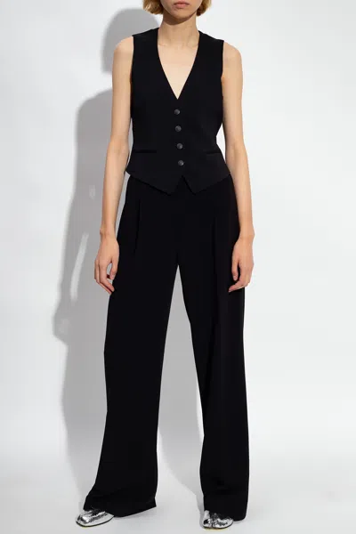 Michael Kors Pleat-front Trousers In Black